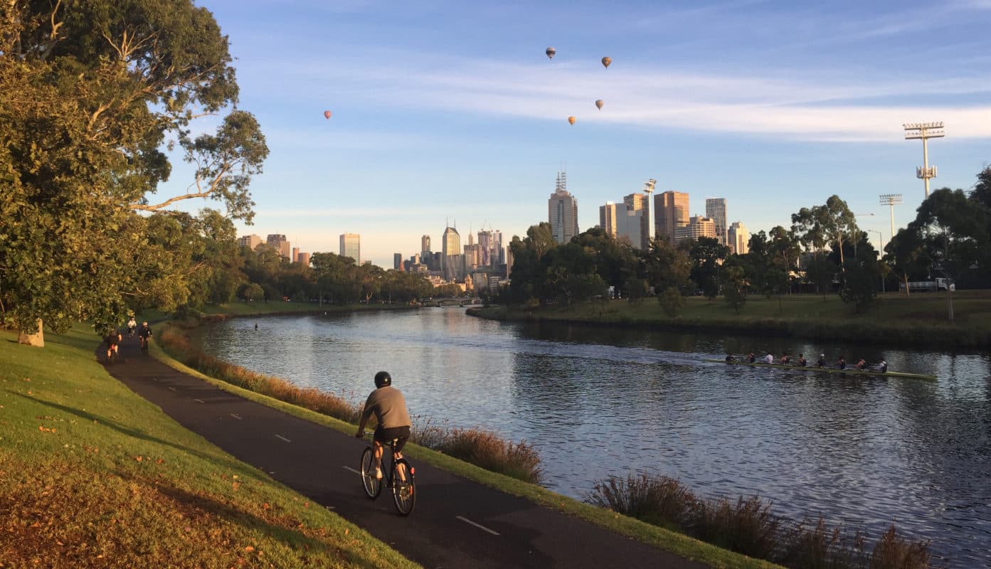 Capital city trail cycling